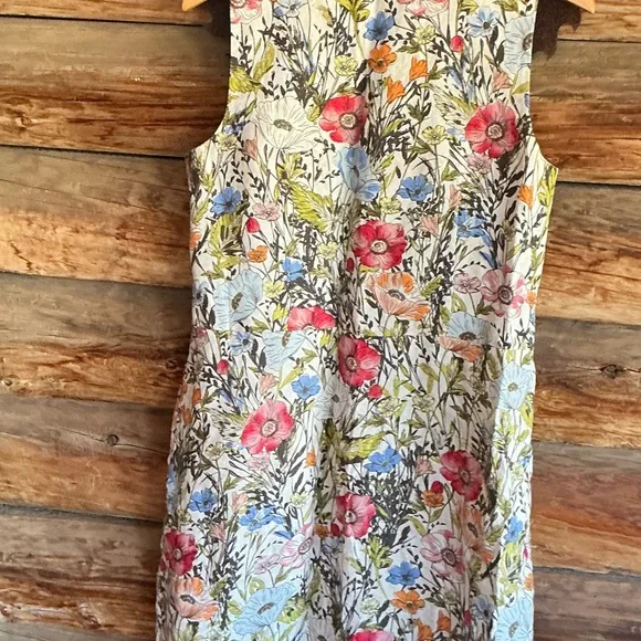 J. Jill Multicolor Floral Midi Dress - Picture 4 of 5